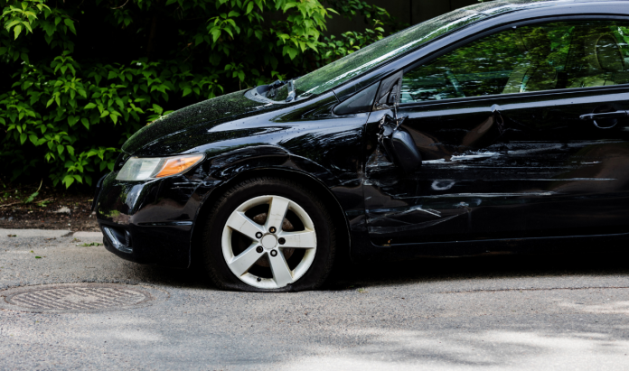 What happens when you drive with punctured tire car