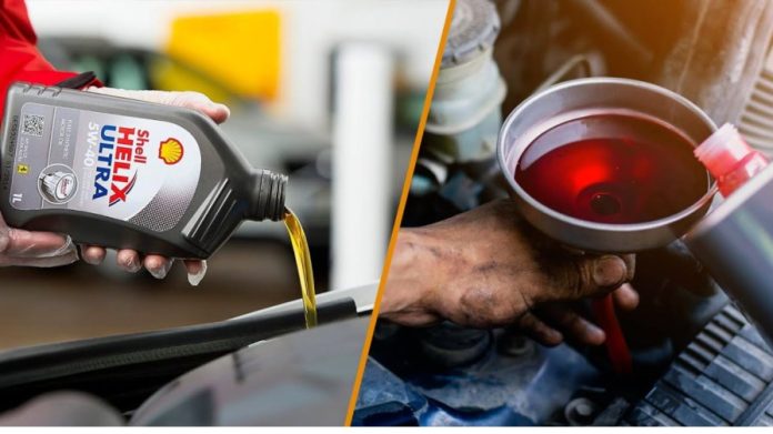 transmission oil and engine oil